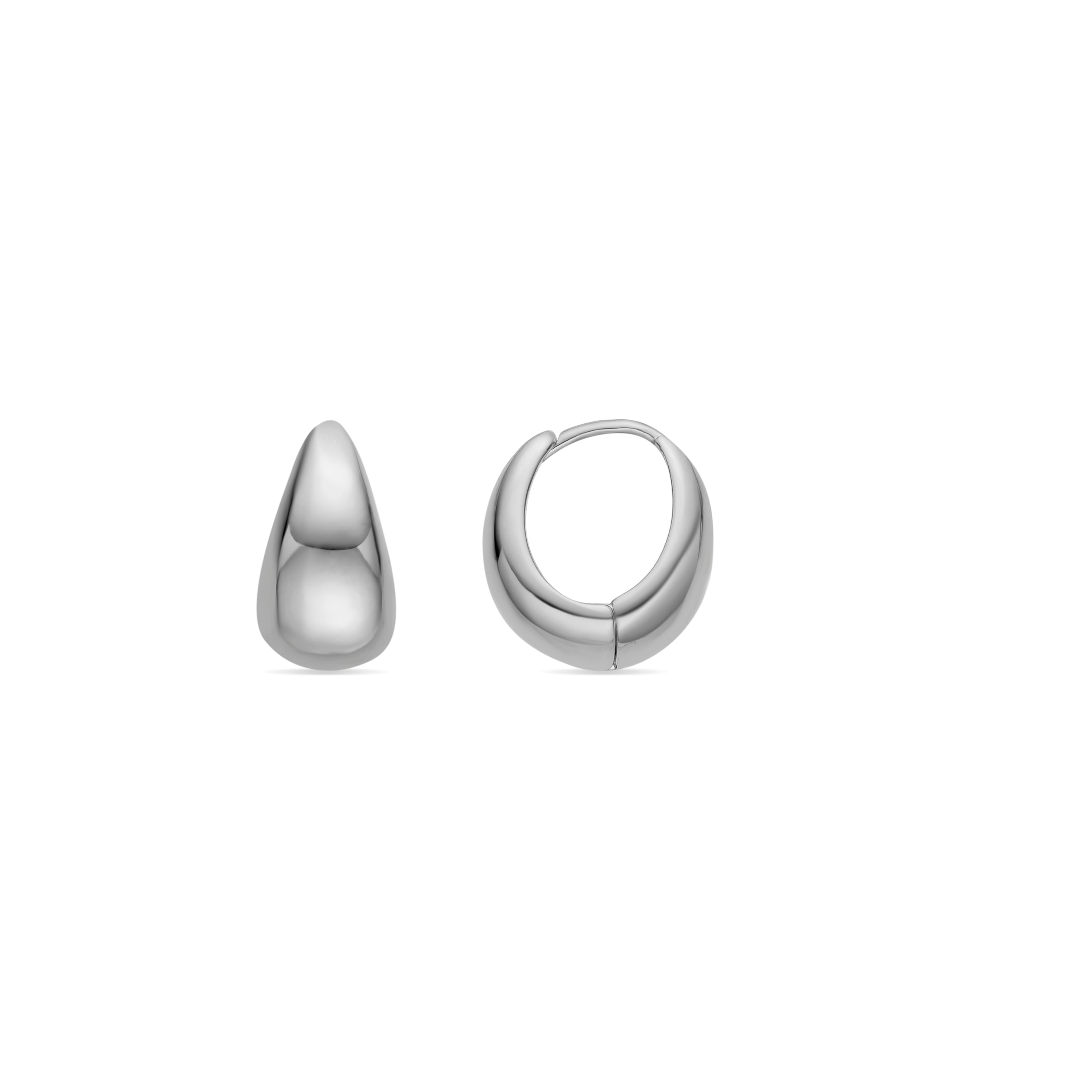 Boucles d&amp;#39;oreilles avec - finition argent - Mickra