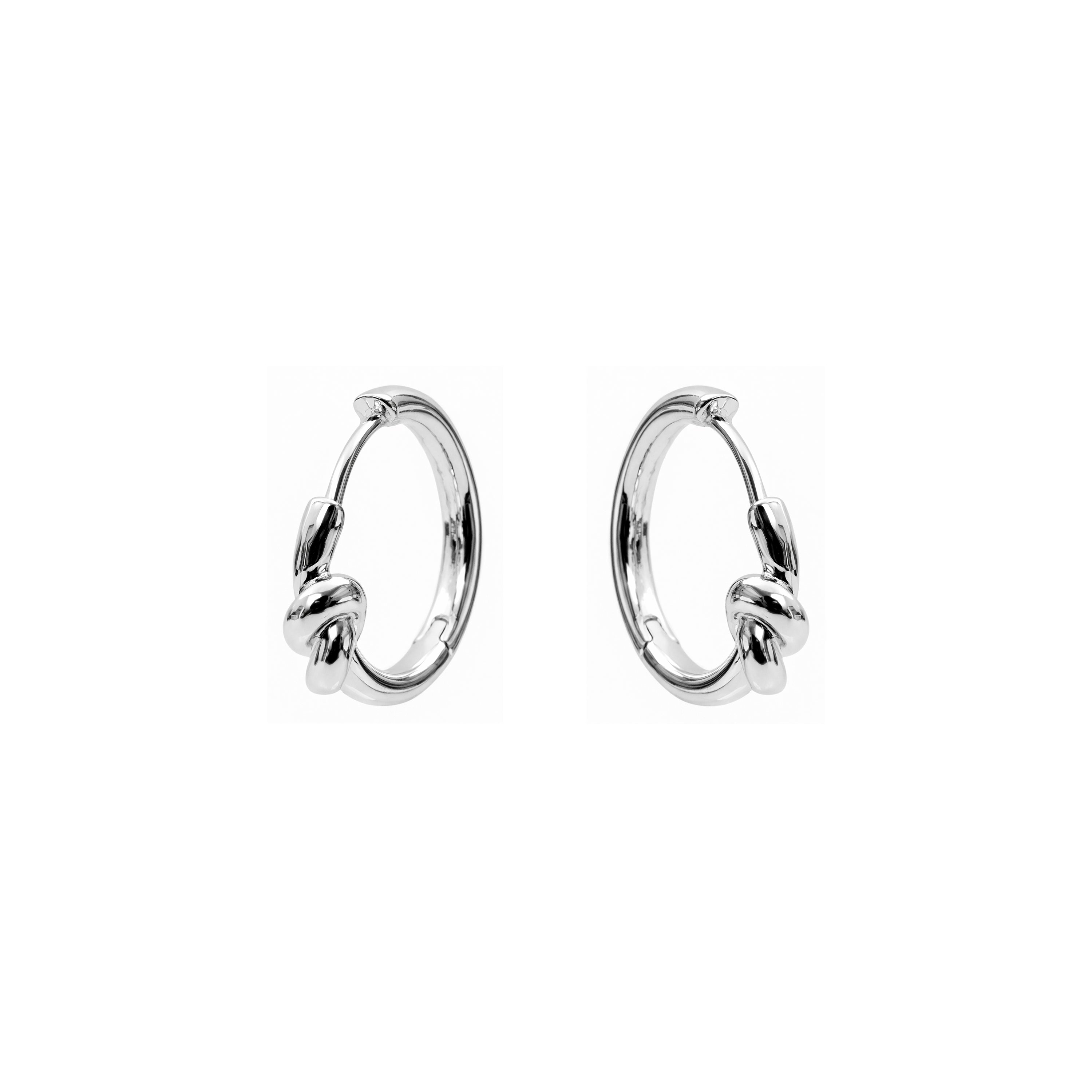 Pendientes Acabado En Plata - Irado