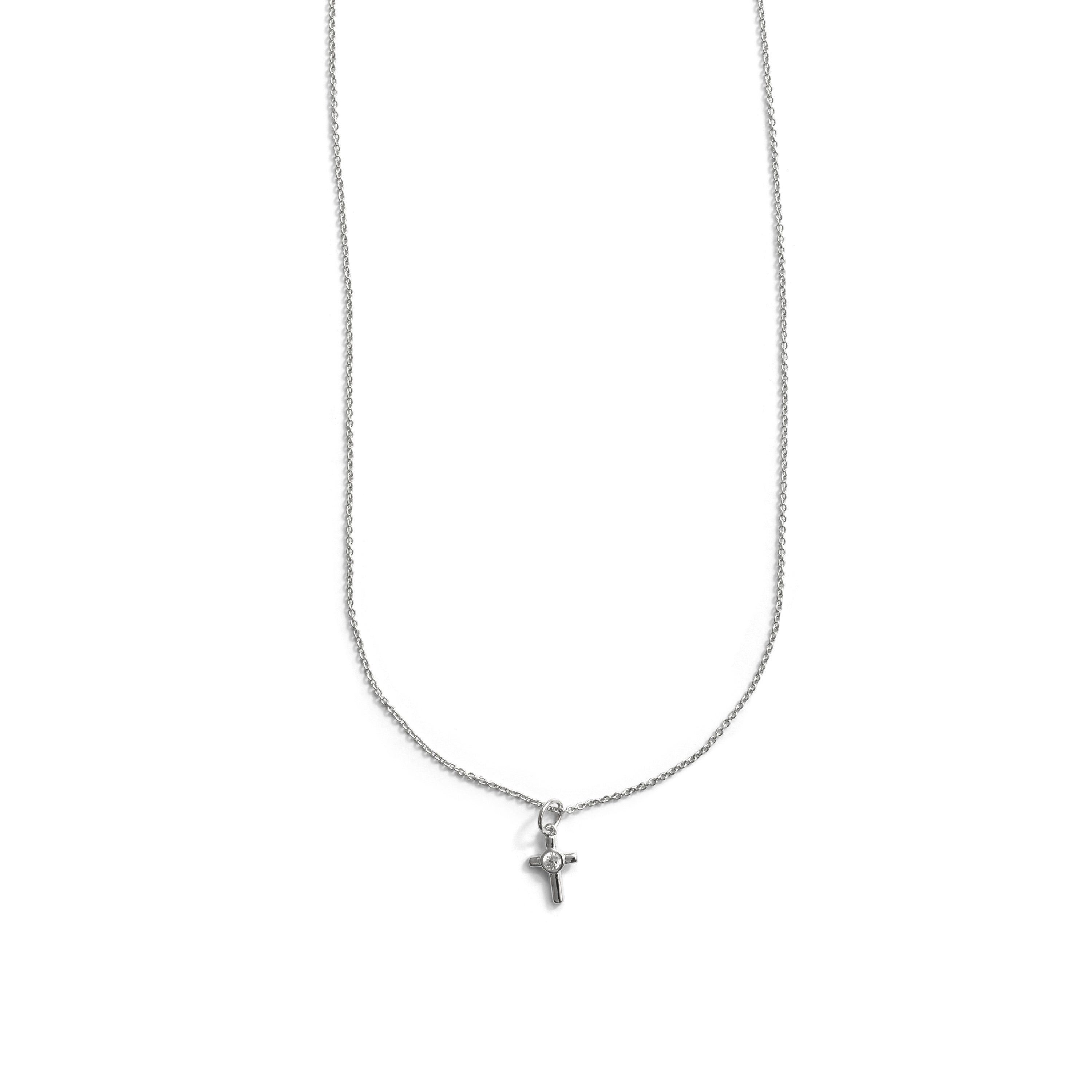 Collar de Circonita Brillante acabado en rodio - Lanka