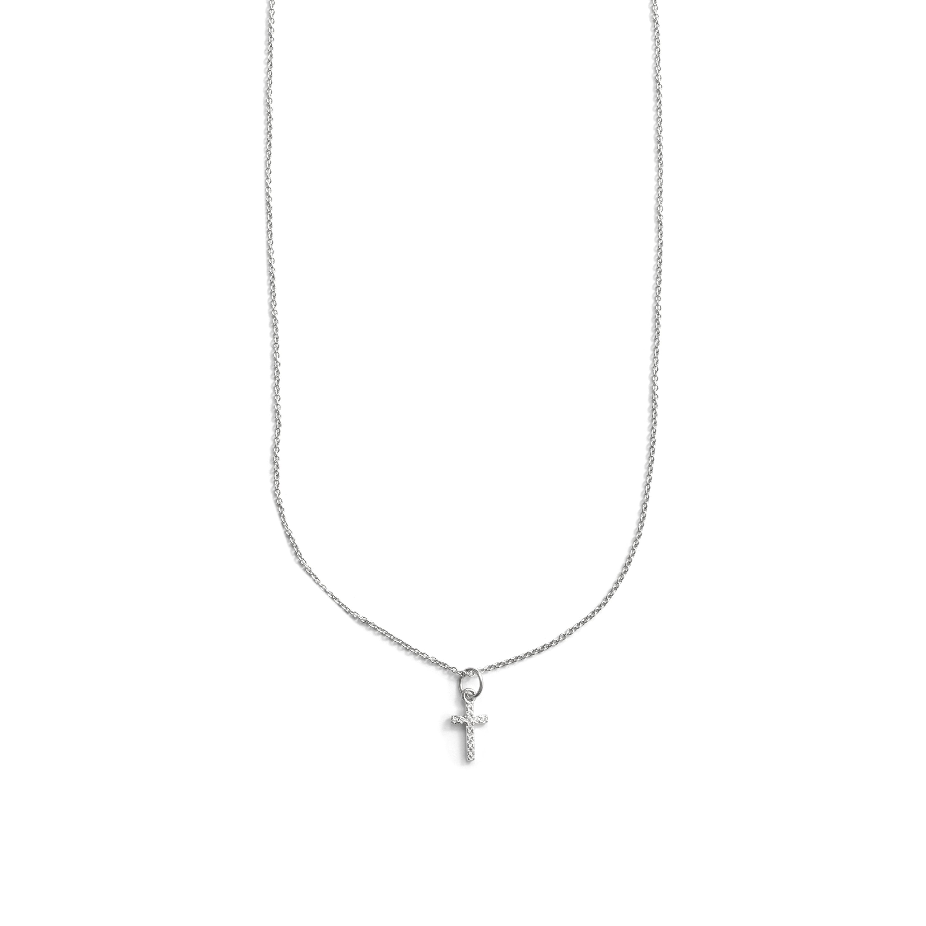 Collar de Circonita Brillante acabado en rodio - Askom