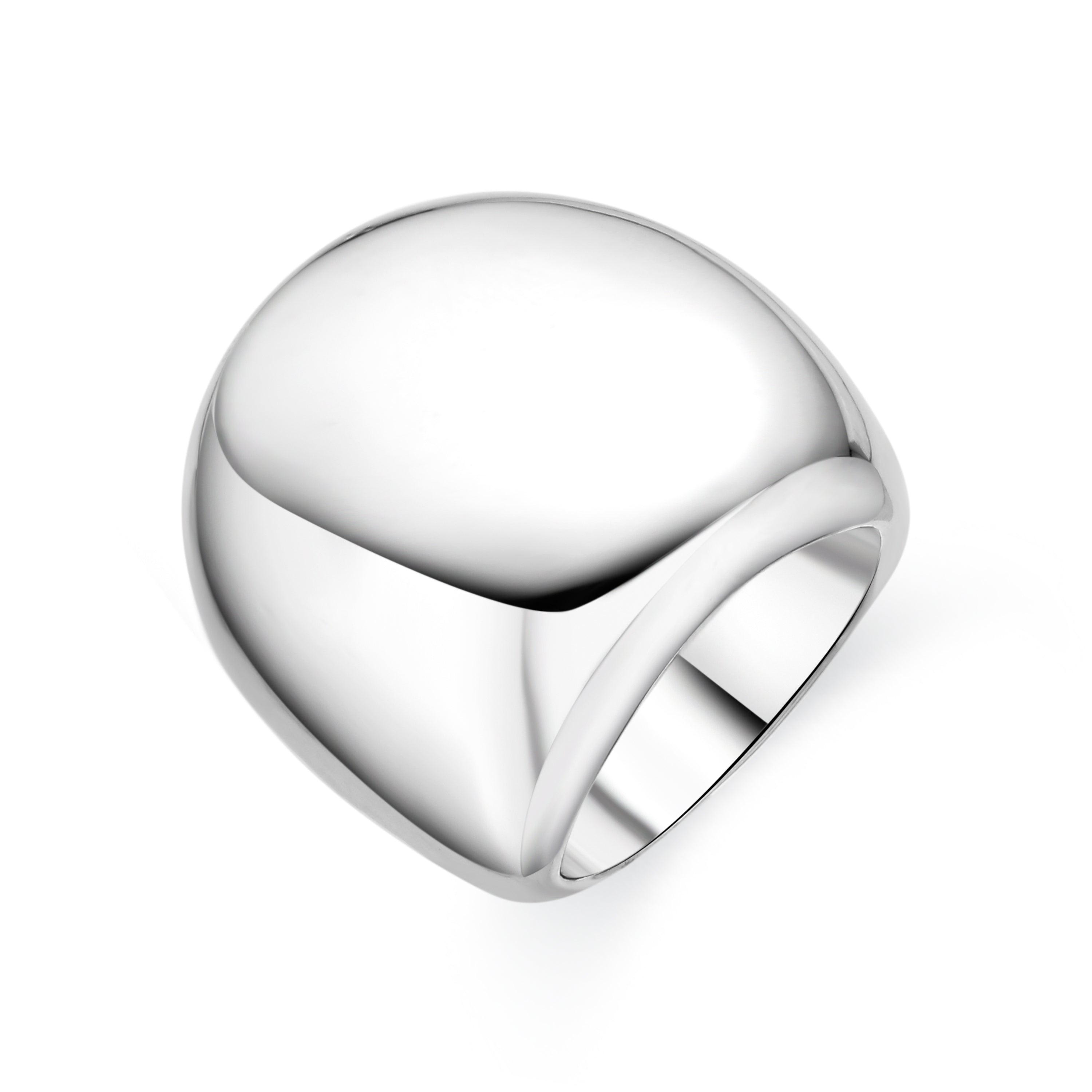 Anillo de Aleación de Metal y Circonita Brillante acabado en rodio - Rongrim
