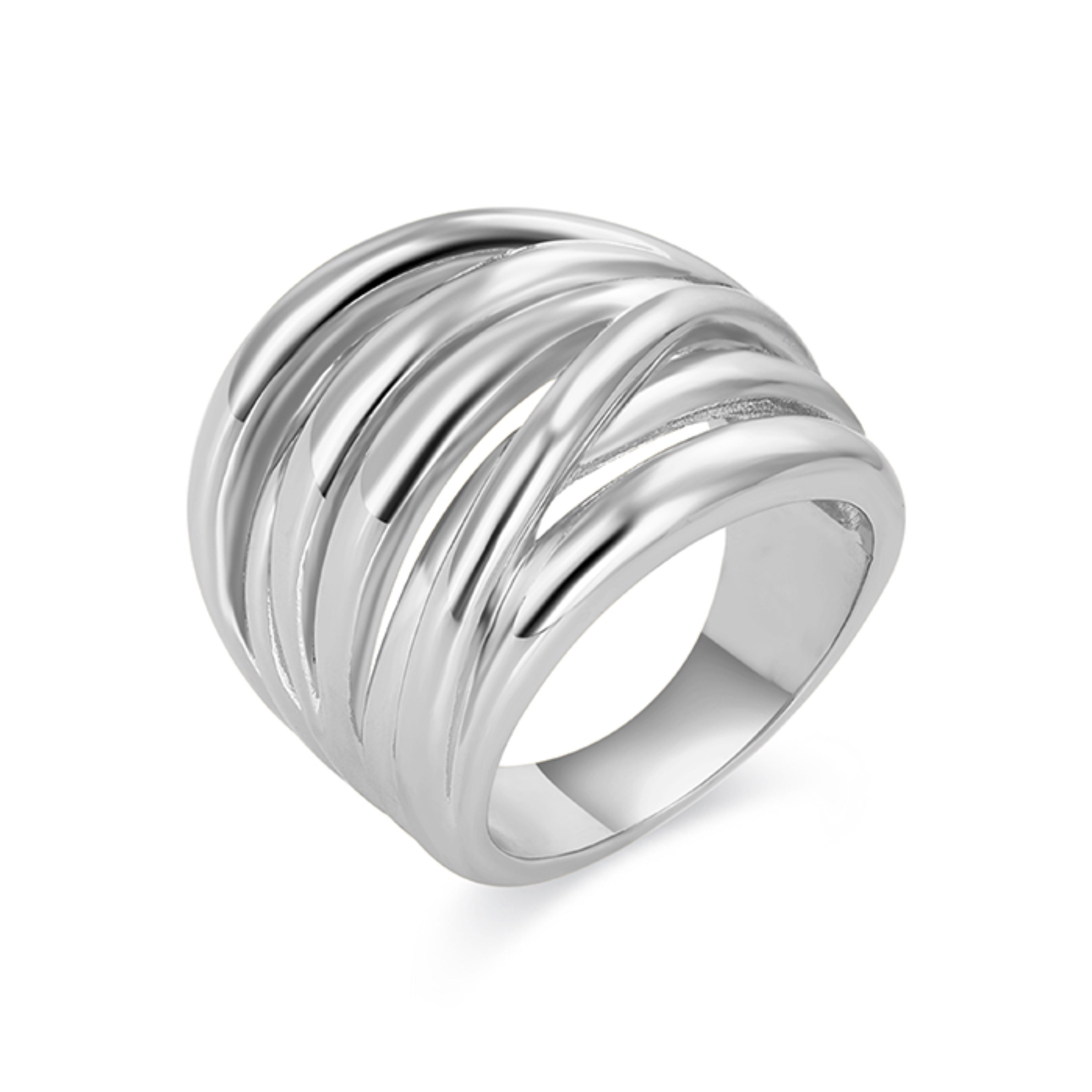 Anillo acabado en rodio - Amki