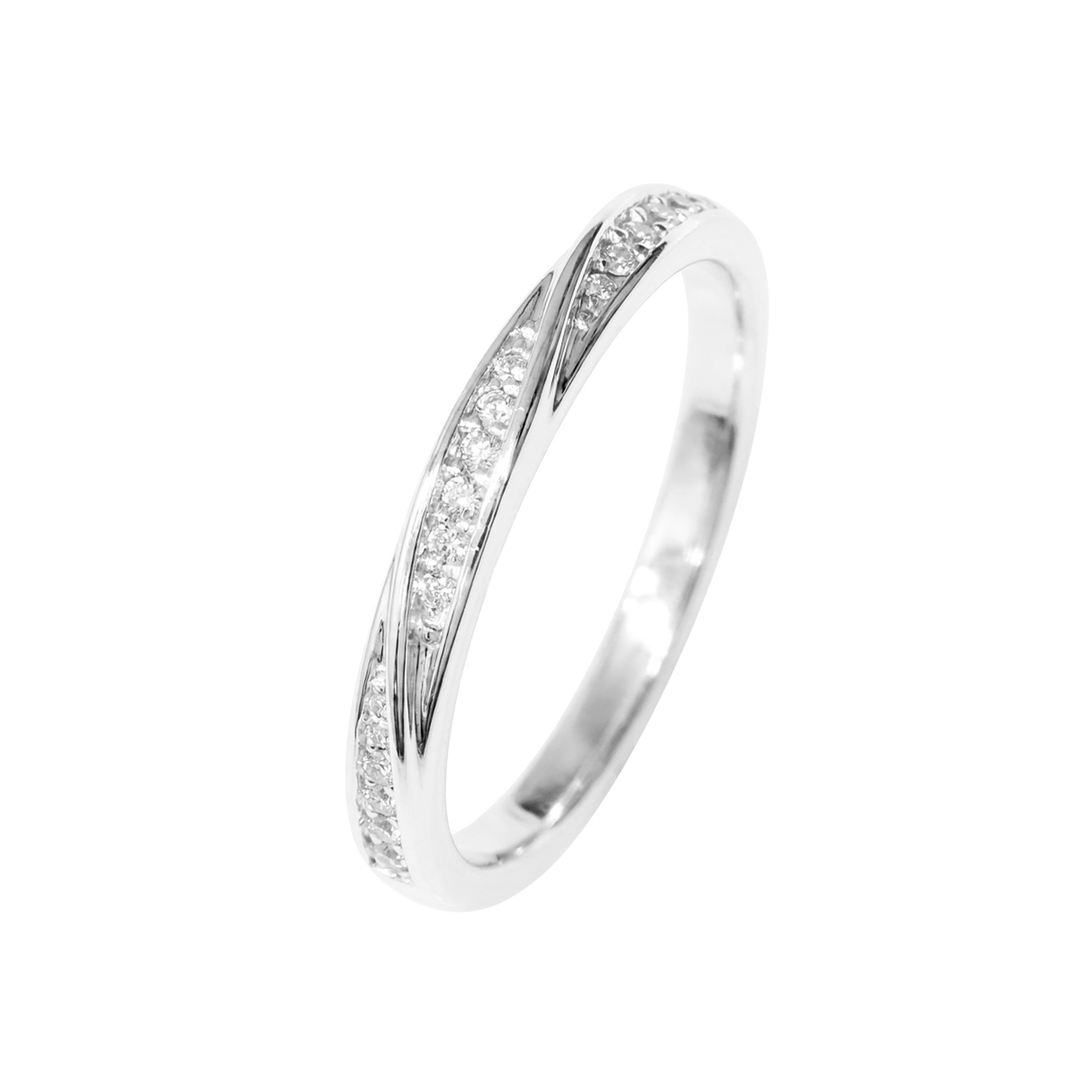 Anillo de Circonita Brillante acabado plata - Frebal