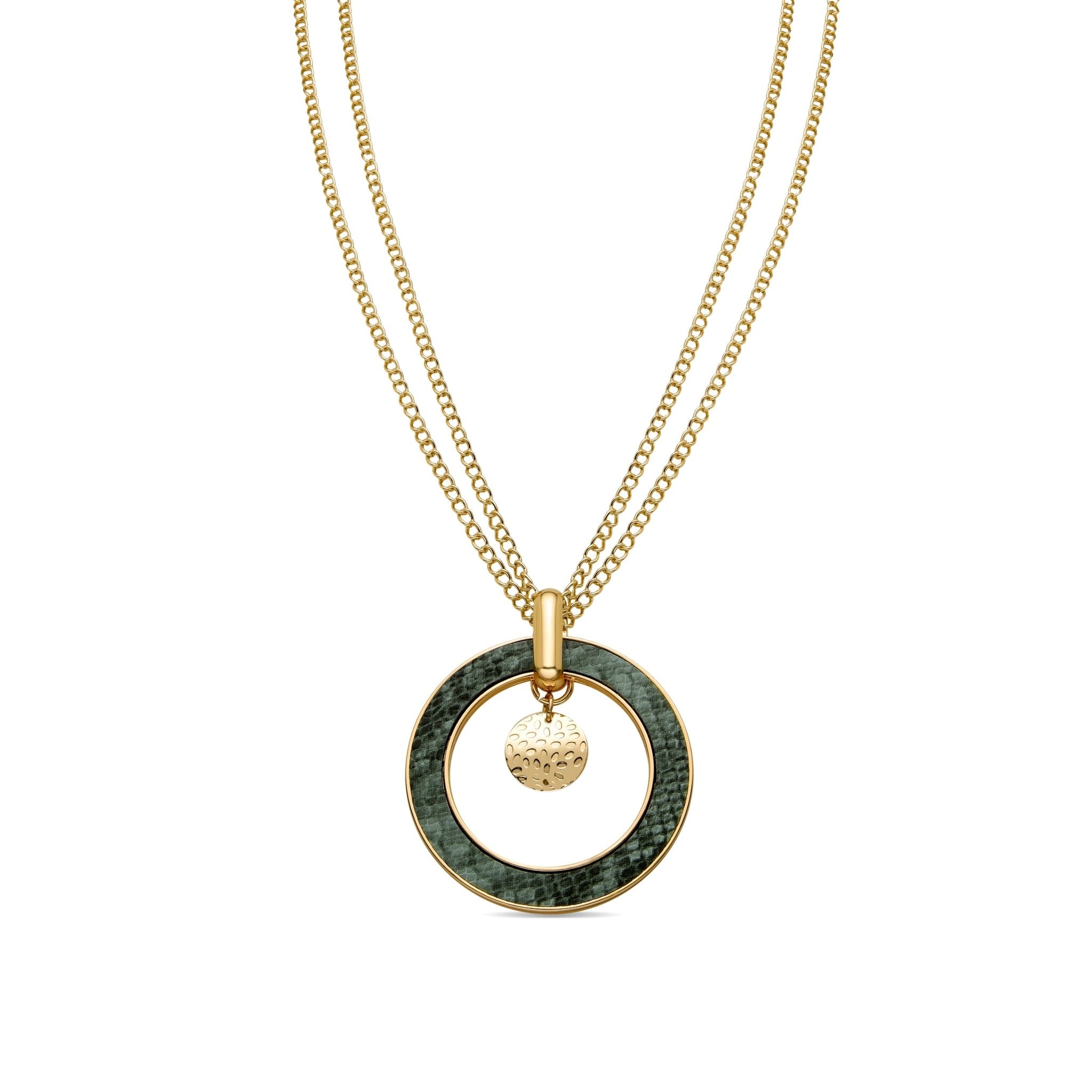 18k gold finish necklace