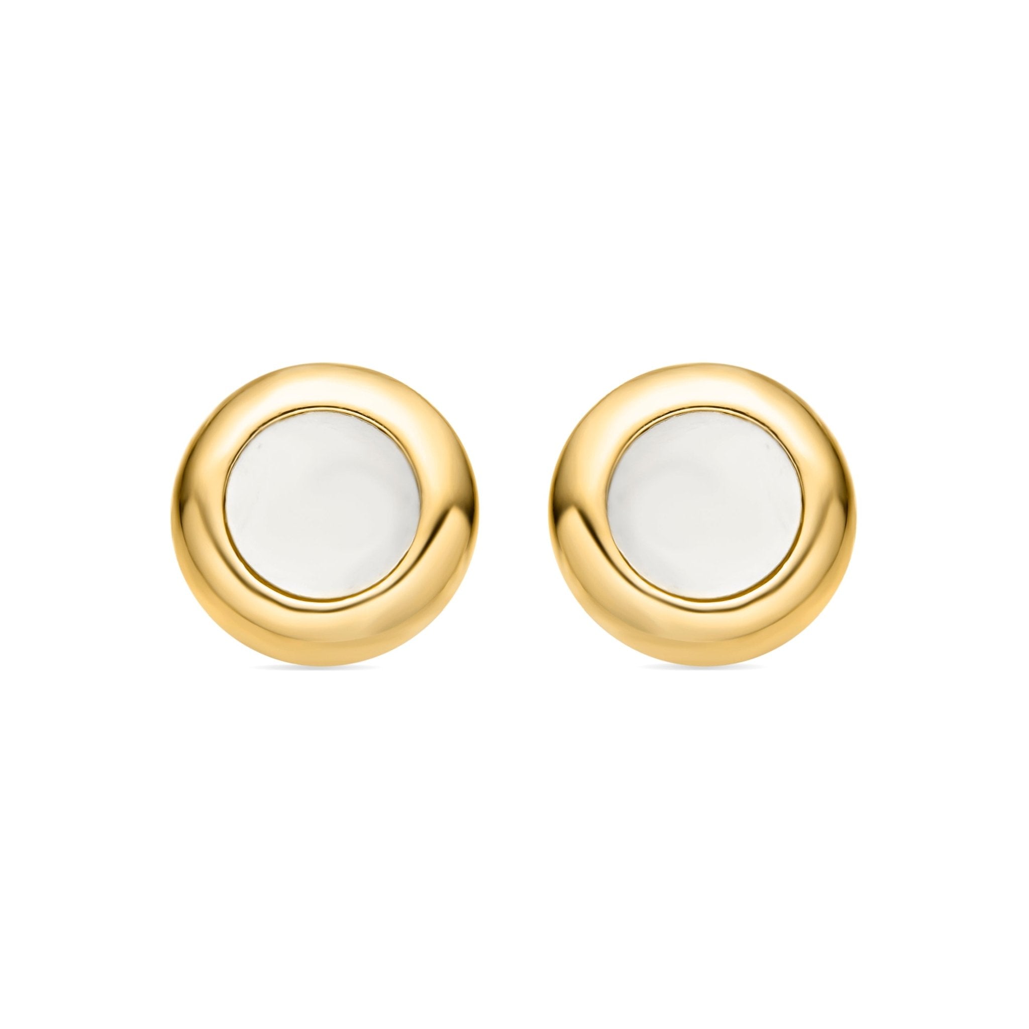 Earrings finished in 18 kt yellow gold