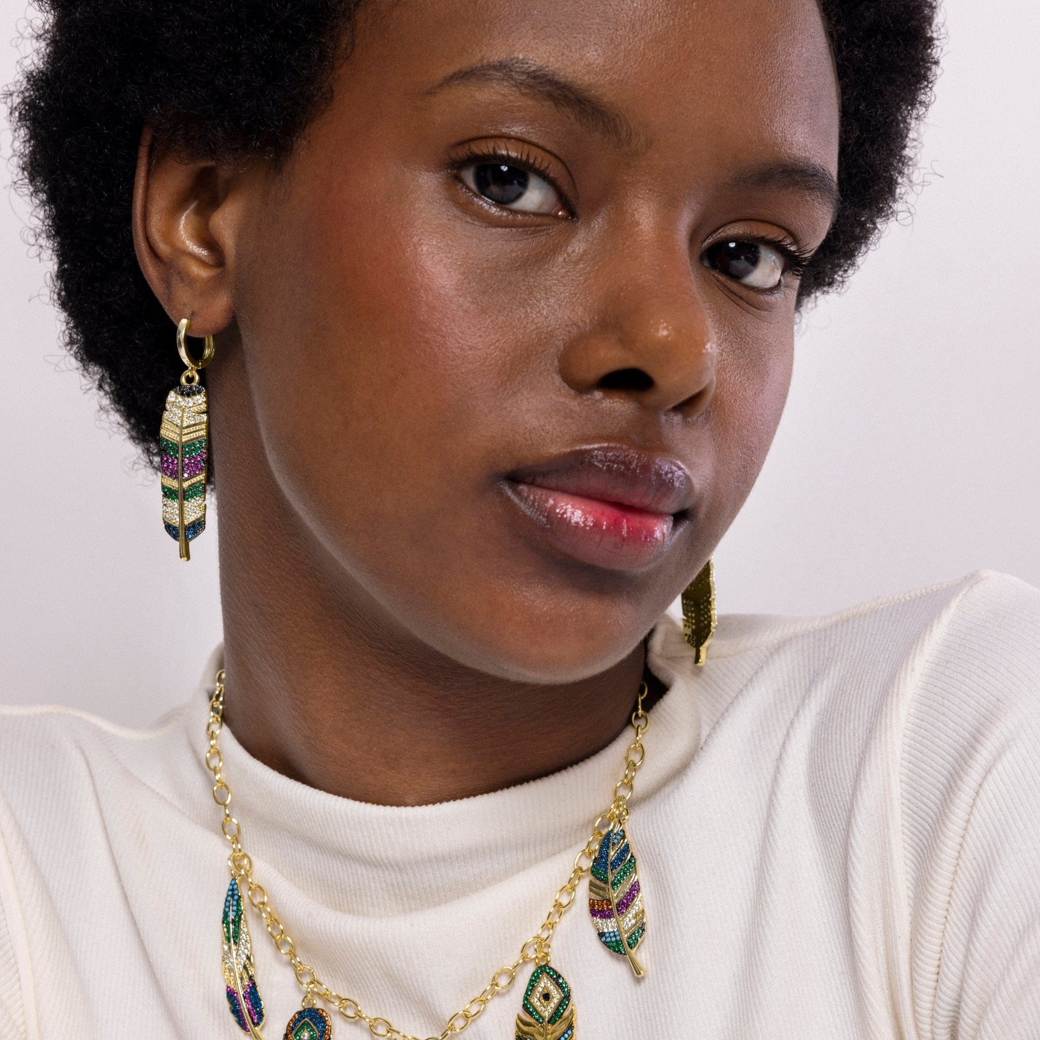 Boucles d&amp;#39;oreilles finition or jaune 18k