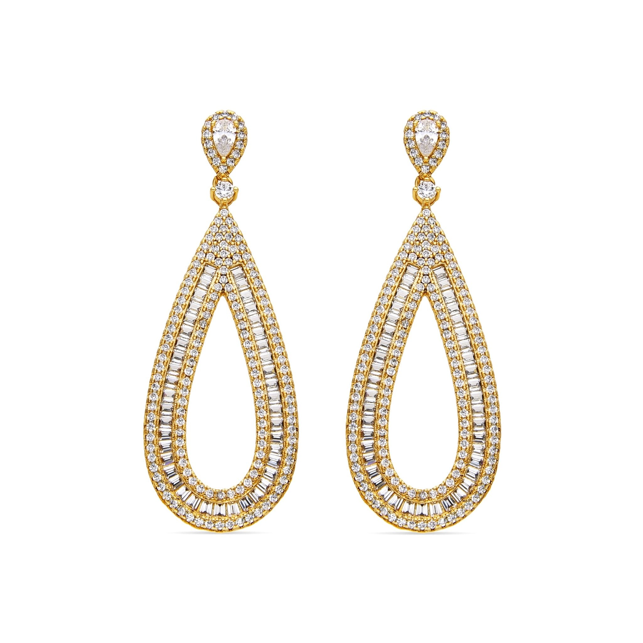 Orecchini finitura oro 18k