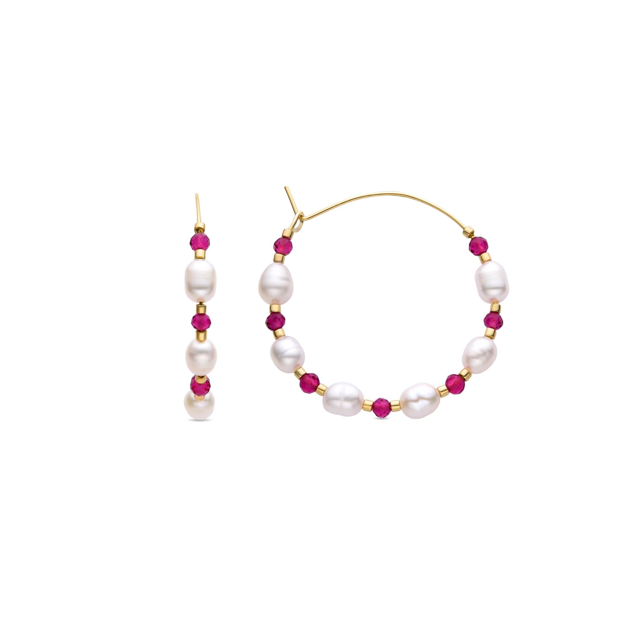 18k gold finish earrings