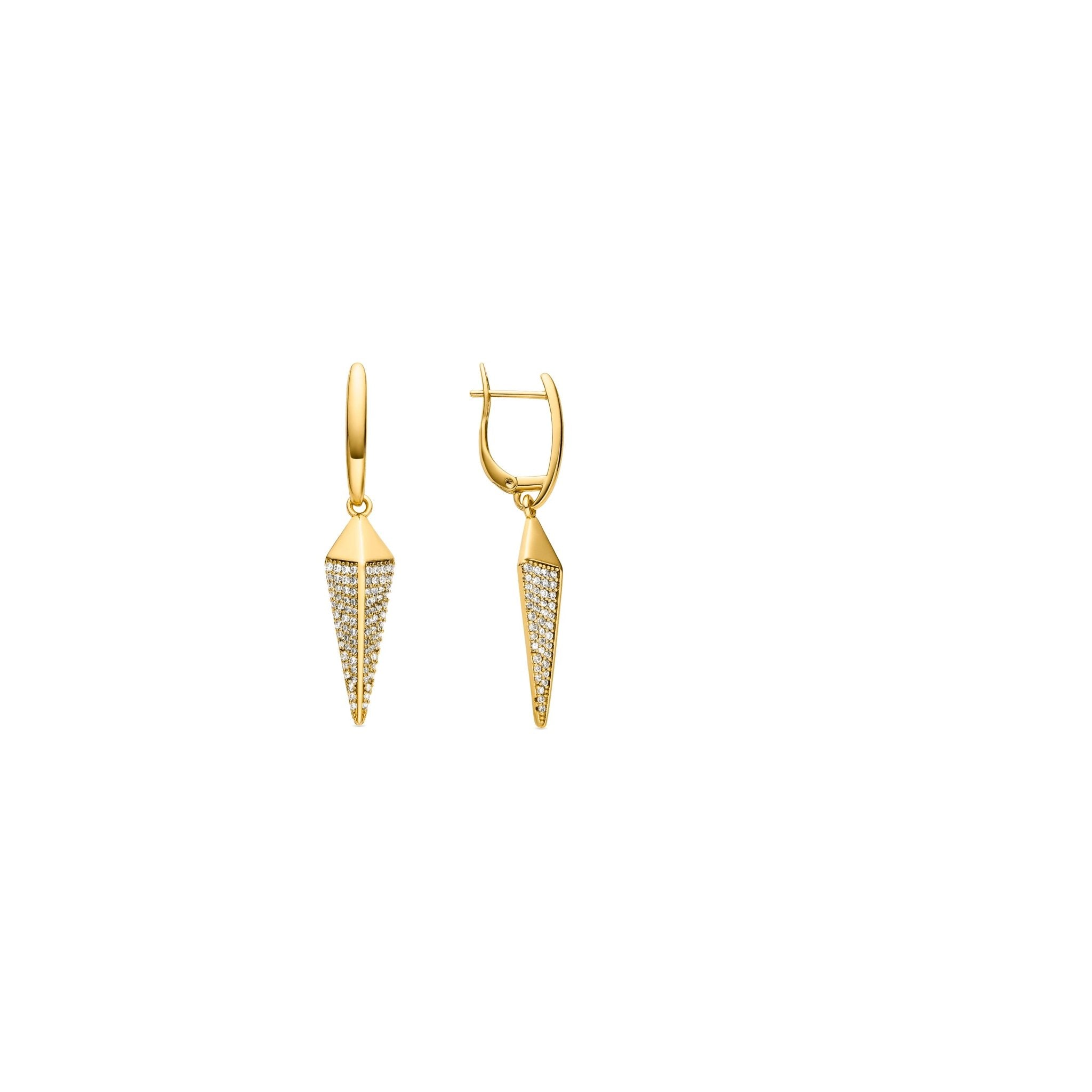 18k gold finish earrings
