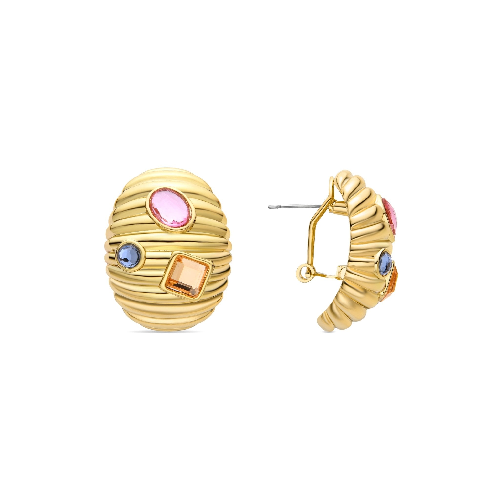 Orecchini finitura oro 18k