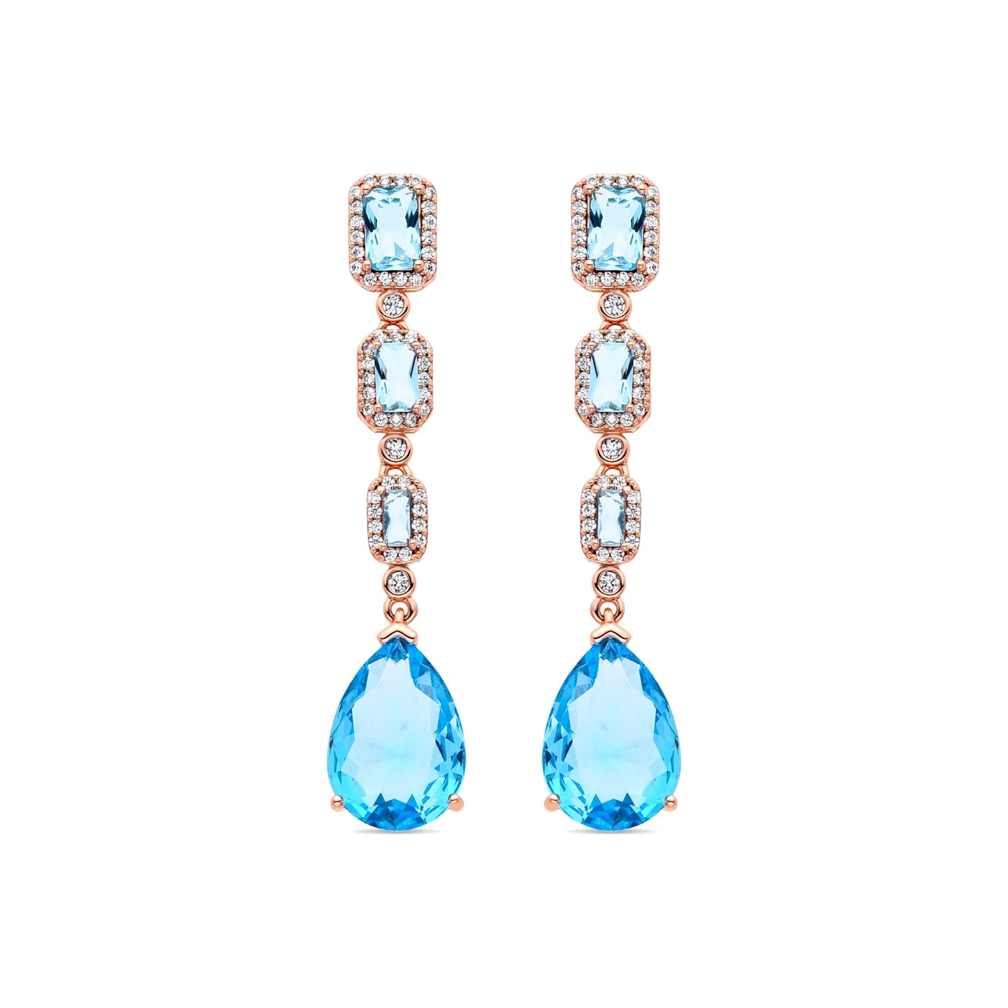 Earrings finished in 18K yellow gold